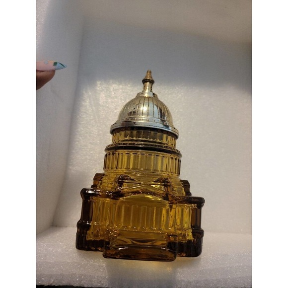 Avon Other - Vintage Avon Bottle 3-Tier Capitol Building Amber Aftershave Perfume Cologne